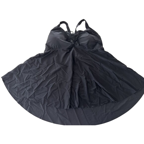 NIeyook Plus Size Swimsuit Tankini Bathing Suit Tummy Control top black size 22W - Picture 6 of 13